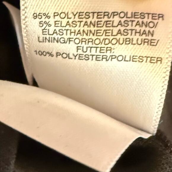 RACHEL Rachel Roy Alessia Contrast Scuba Crepe Dress Leopard Smoke Sz L - Picture 6 of 7